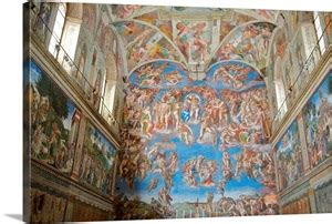 Fresco Paintings By Michelangelo In The Sistine Chapel Wall Art, Canvas Prints, Framed Prints ...