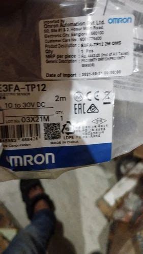 Omron Photoelectric Sensor at best price in Ahmedabad by Shiv Trading Co | ID: 2850665396855