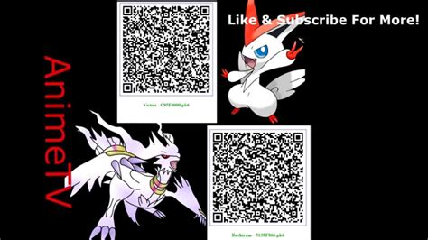 QR code: Reshiram & Victini Shiny's Battle Ready | Pokemon X Y / ORAS - YouTube