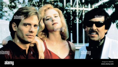 DEADFALL, from left: Michael Biehn, Sarah Trigger, Nicolas Cage, 1993, © Trimark/courtesy ...