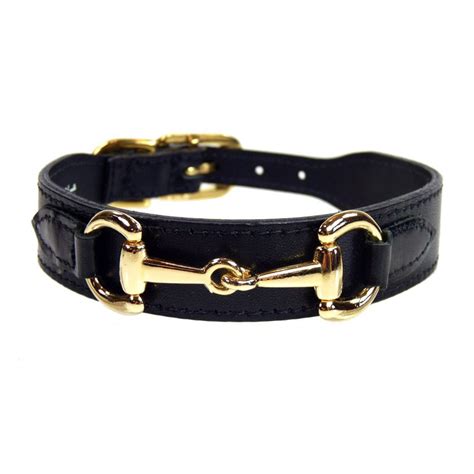 Gucci Poochie Leather Dog Collar Black | Designer Dog Boutique at ...