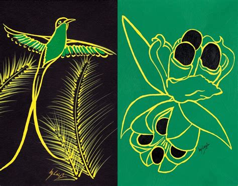 Doctor Bird & Ackee Original Art, Acrylic Painting, Jamaica, Caribbean, Icons - Etsy