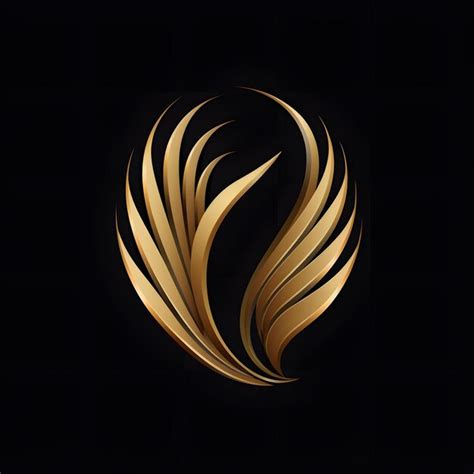 Premium AI Image | Golden gradient logo design idea