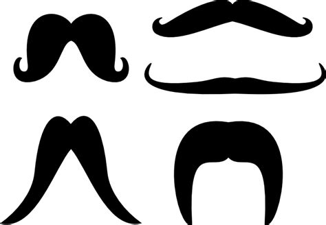 Mustache Silhouette Clipart | Free download on ClipArtMag