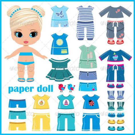 Paper Doll with Clothes Set | Keçe kitap, Eğitimsel elişleri, Eğlenceli ...