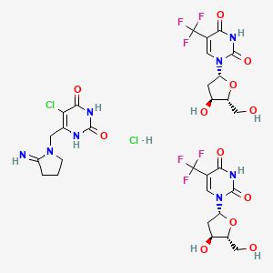 Tipiracilhydrochloride-trifluridine(1:2) | C29H34Cl2F6N8O12 | CID 10373441 - PubChem