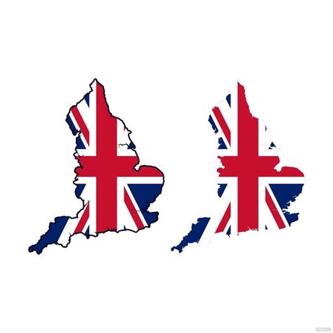 UK Map With Flag Vector in Illustrator, SVG, JPG, EPS, PNG - Download ...