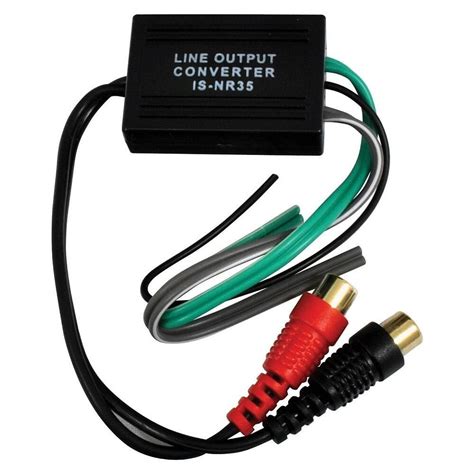 Speaker Wire to RCA Hi/Low Adapter Converter Line Level Output Audio ...