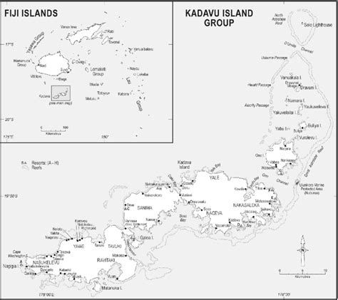 1: Fiji and Kadavu Map | Download Scientific Diagram