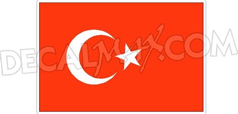 Turkey Flag decal - DecalMonster.com