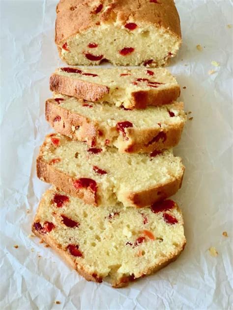 Moist Cherry loaf Cake - Bake with Sweetspot