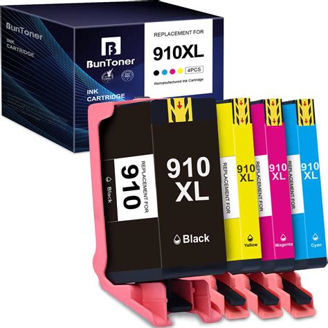 910XL Ink Cartridges Replacement for HP 910 XL 910XL Ink Cartridges Combo Pack 3YL65AN 3YL62AN ...