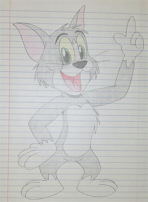 Tom From Tom And Jerry Sketch by ScampTheWolf on DeviantArt