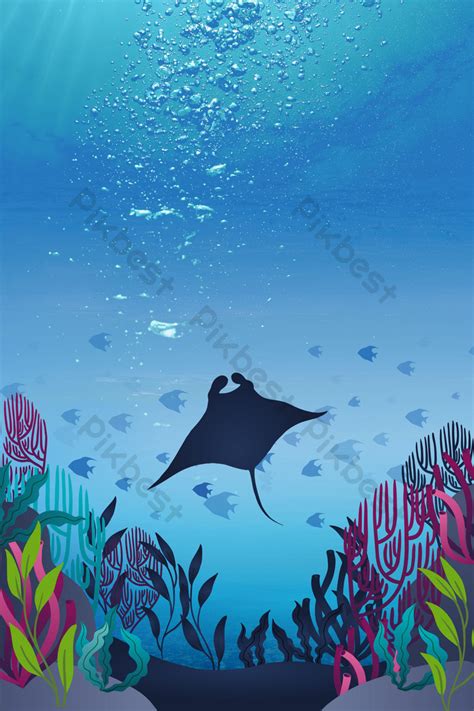 Fantasy Underwater World Background Picture Backgrounds | PSD Free ...