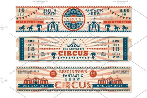 Circus tickets. Horizontal banners in 2024 | Circus tickets, Circus, Banner