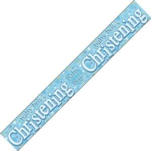 HAPPY CHRISTENING BANNER BLUE BOY: Amazon.co.uk: Sports & Outdoors ...