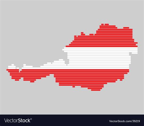 Map and flag of austria Royalty Free Vector Image