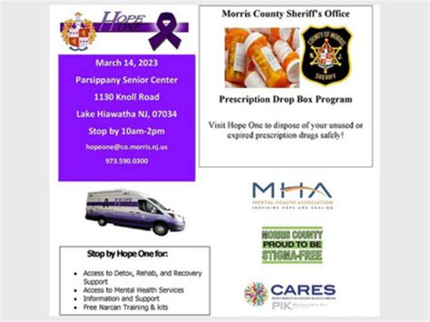 Morris County Prescription Drop Box Program | Morristown Minute