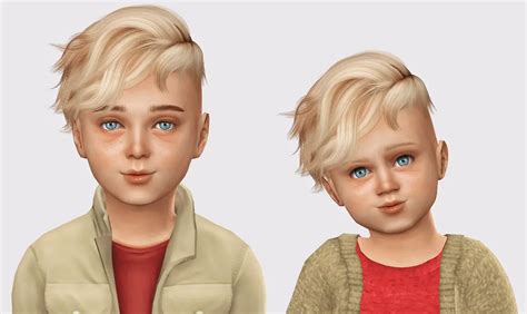 Sims 4 cute children hair cc - bazarret