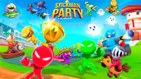 Stickman Funny Minigames - Stickman Party 1234 Player Gameplay ( android / ios ) Walkthrough ...