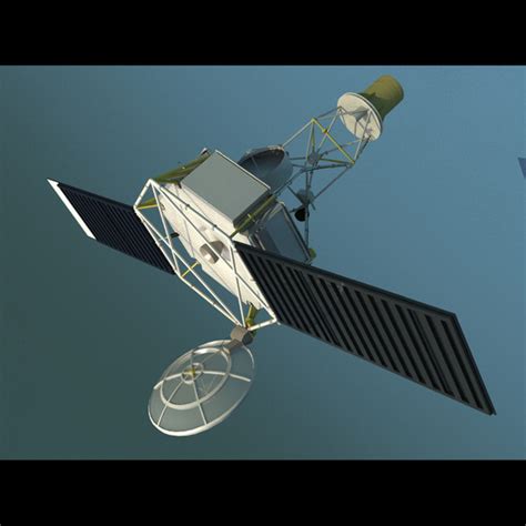 3d mariner 2 spacecraft model