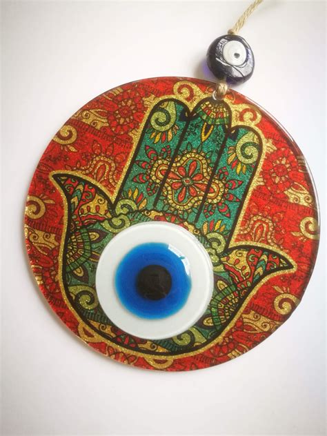 16 cm diameter Large Fusion Evil Eye Wall Hanging , Eye Wall Art, Home Decoration, Mal Occhio ...