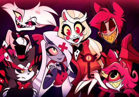 Hazbin Hotel: Ultra HD Wallpaper Featuring Iconic Characters