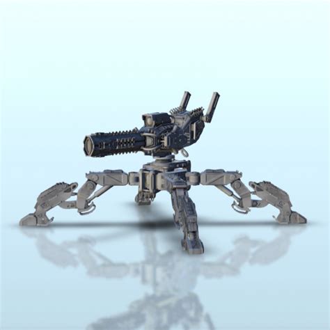 下载 Man-portable Sci-Fi laser gun on bipod (5) - BattleTech MechWarrior Scifi Science fiction SF ...