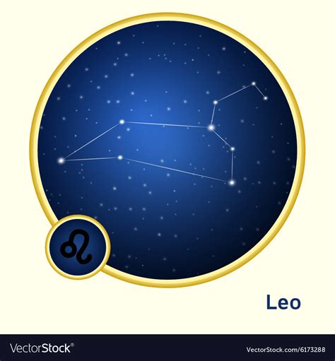 Leo constellation Royalty Free Vector Image - VectorStock