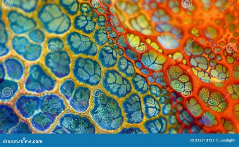 The Intricate Patterns of a Vascular Bundle Magnified Under the ...