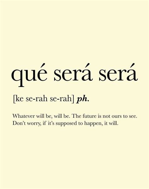 Que sera sera quotes - techvvti