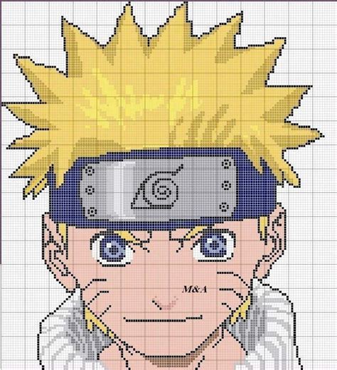 Naruto | Ponto cruz naruto, Modelos de pixel art, Ponto cruz kawaii