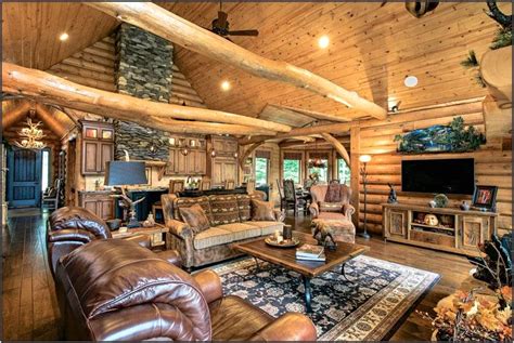 Log Mansion Interior Living Room - Living Room : Home Decorating Ideas ...