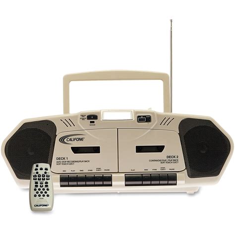 Califone 6W Dual Cassette/Cd by Ergoguys, Beige - Walmart.com