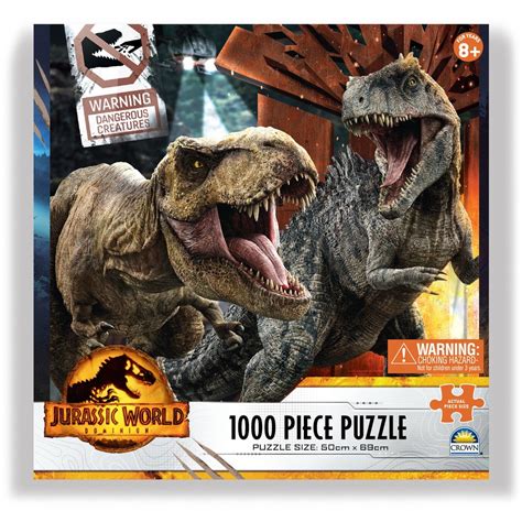 Jurassic World™ Dominion T-Rex Vs Giganotosaurus 1000 Piece Puzzle The ...