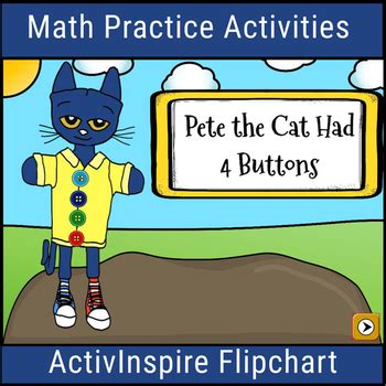 Pete the Cat Inspired Math Activities Promethean by Digital Den | TpT