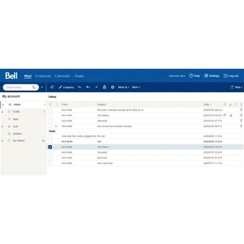 Bell Aliant Webmail Setting for iPad or iPhone - Webmail Setting