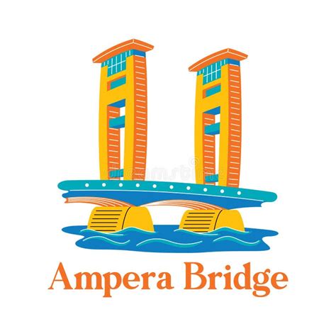 Ampera Bridge Palembang Stock Illustrations – 15 Ampera Bridge ...