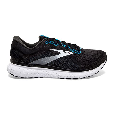 Brooks Men's Glycerin 18 - Black/Atomic Blue/White - Running Bath