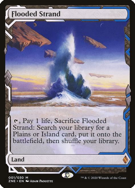 Flooded Strand · Zendikar Rising Expeditions (ZNE) #1 · Scryfall Magic ...