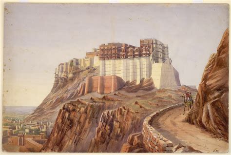 East view of the Jodhpur Fort in Rajasthan, by G.F. Lamb, dated c.1890. : r/IndiaSpeaks