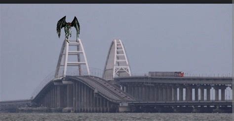 Mothman on Kerch Bridge in 2022 | Mothman, Collapse, Landmarks