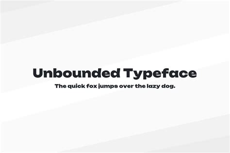 Unbounded Typeface Font - Download Free - JustFreeFonts.com