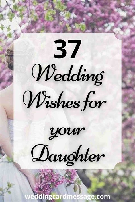 37 Moving Wedding Wishes for your Daughter - Wedding Card Message