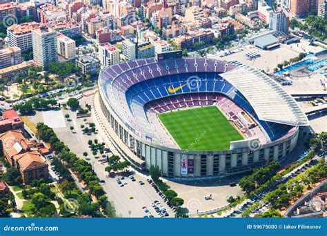 Aerial View of Camp Nou - Stadium of FC Barcelona Editorial Image - Image of aerial, spanish ...