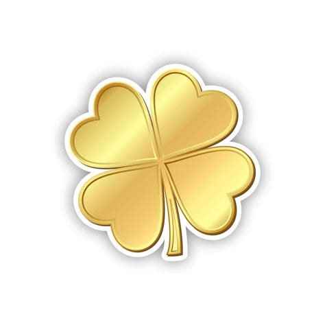 Gold Four Leaf Clover Clipart | ubicaciondepersonas.cdmx.gob.mx