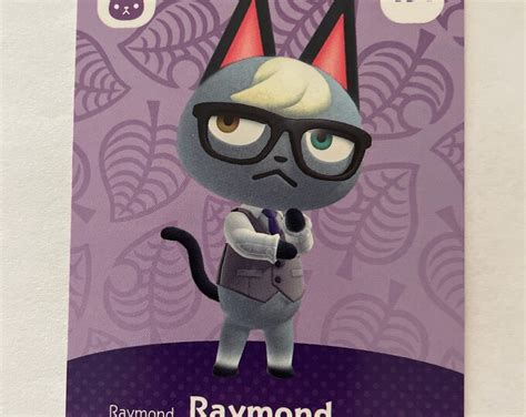 ACNH Series 5 Amiibo Cards Raymond - Etsy