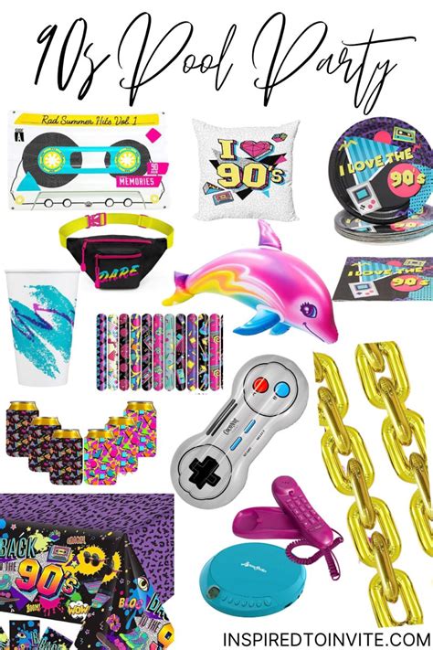 Get these items so you have a RAD 90’s pool party! #90spoolparty # ...