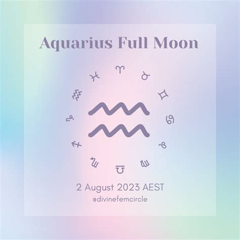 Full moon in aquarius - august 2023 — Danielle Murnane