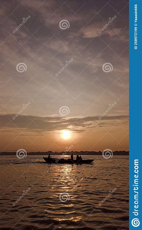 Sunrise at Manikarnika Ghat, Varanasi, Uttar Pradesh, India, October ...